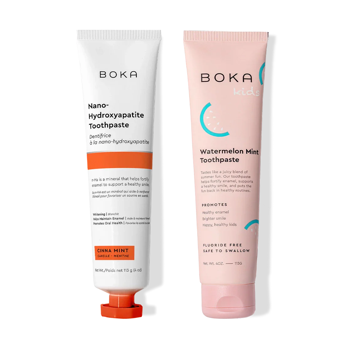 N-Ha Toothpaste 2-Pack with nano-hydroxyapatite to strengthen enamel for adults and kids.