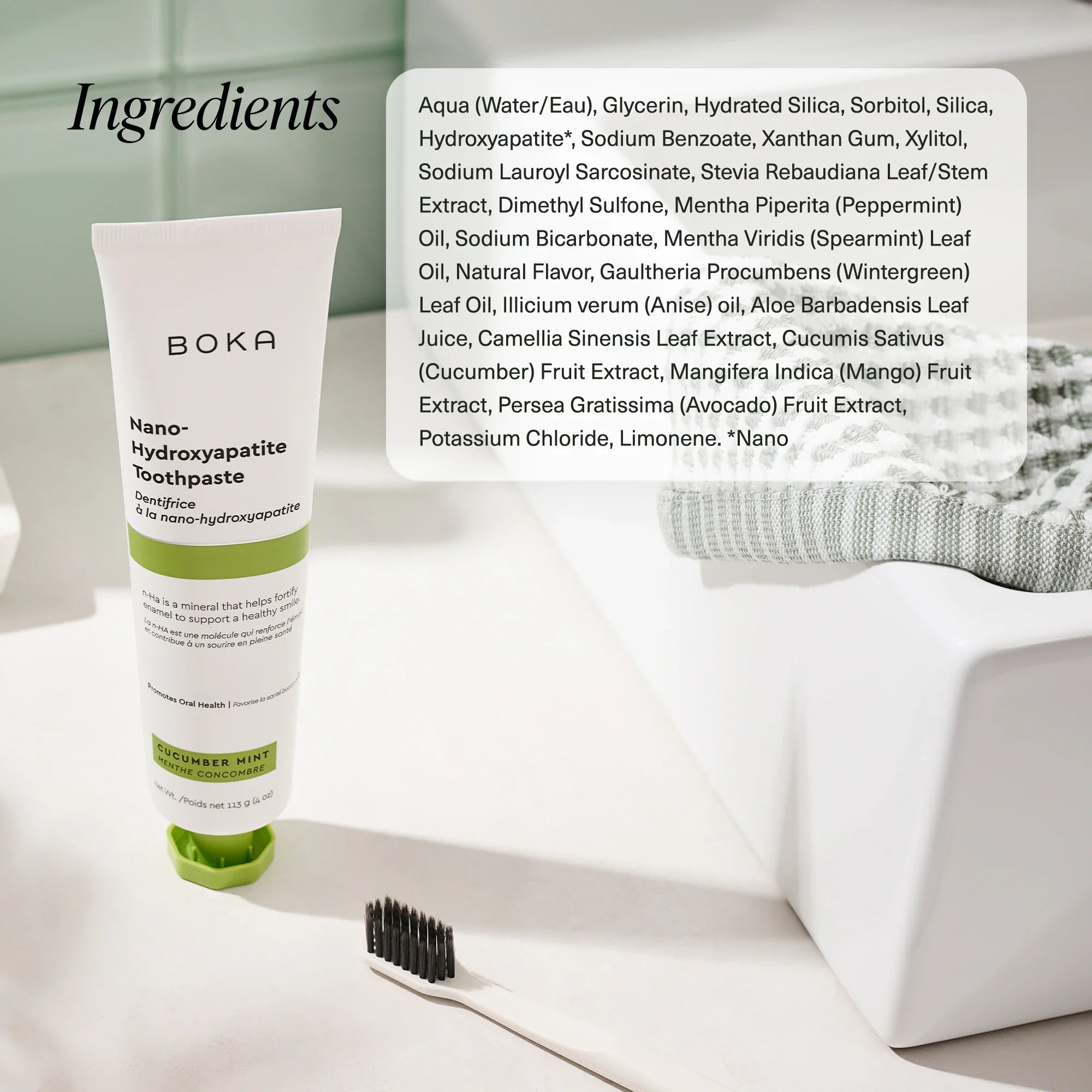 Cucumber Mint Nano-hydroxyapatite Toothpaste