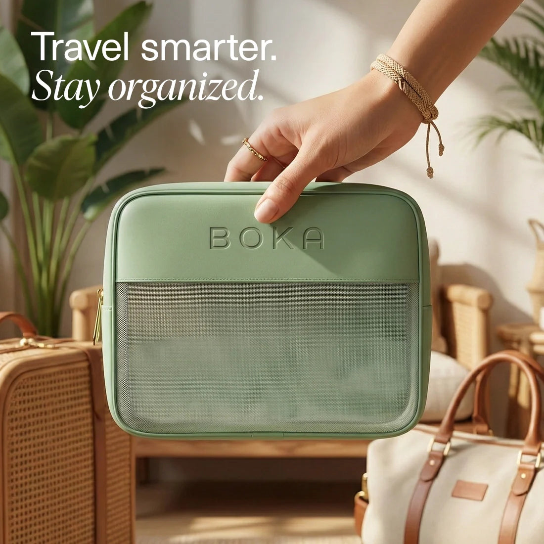 Boka Vegan Leather Oral Care Travel Bag