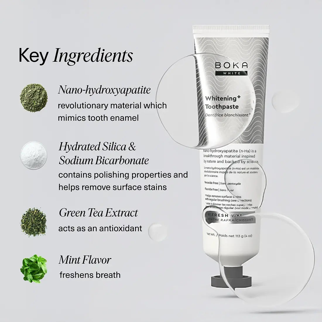 Refresh Mint Whitening* Nano-hydroxyapatite Toothpaste