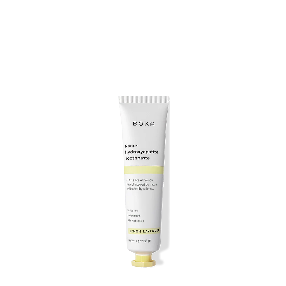 Boka Nano Hydroxyapatite Toothpaste tube on a white background
