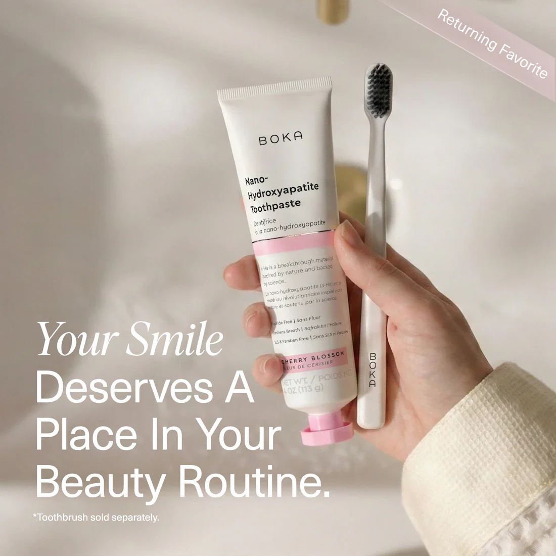 Cherry Blossom Mint-Free Nano-hydroxyapatite Toothpaste