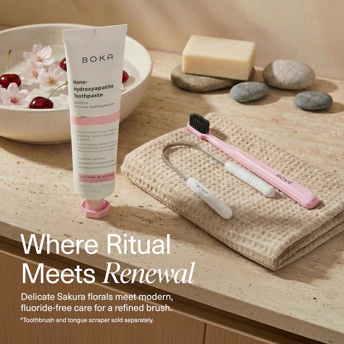 Cherry Blossom Mint-Free Nano-hydroxyapatite Toothpaste